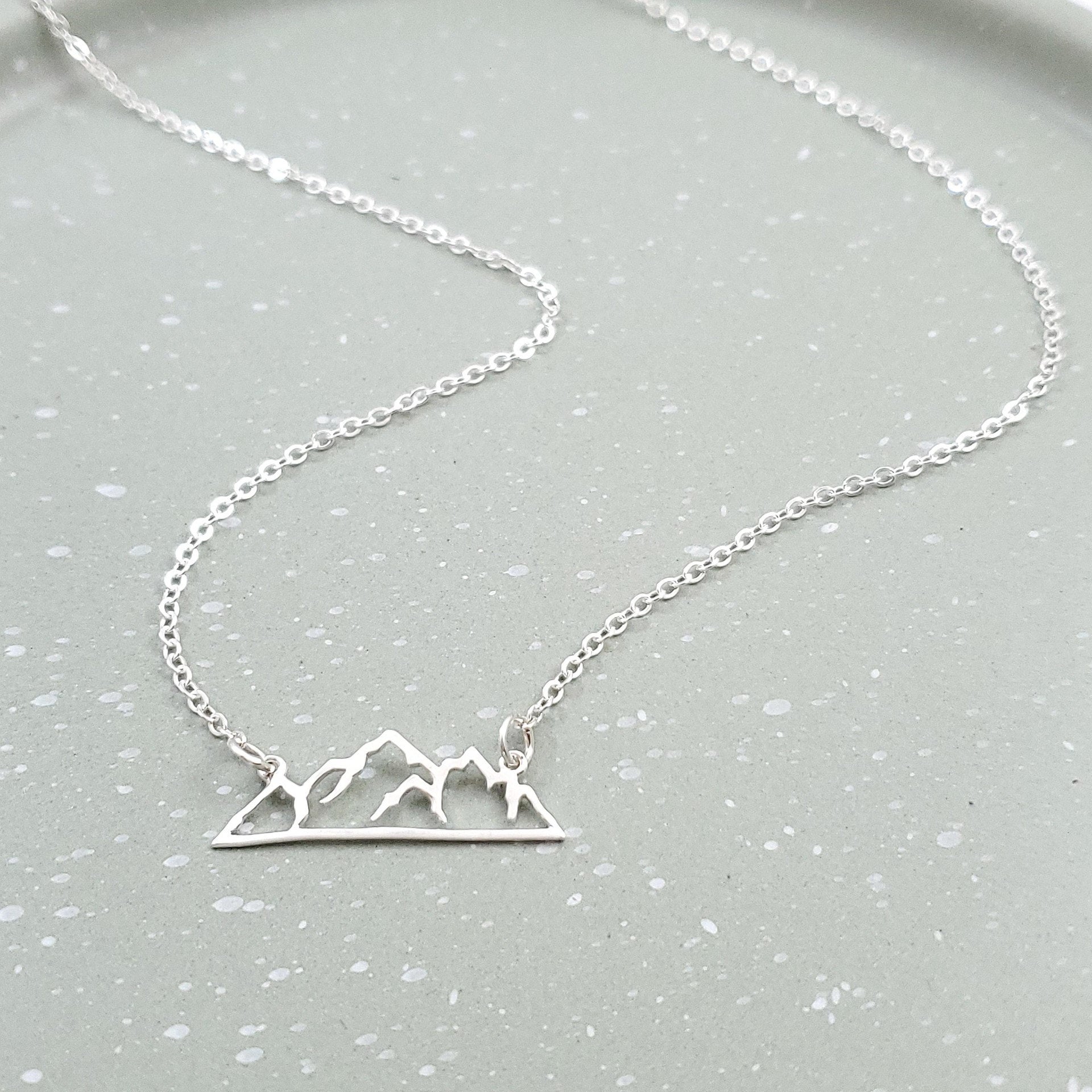 Mountainside necklace alloyed earth jewelry